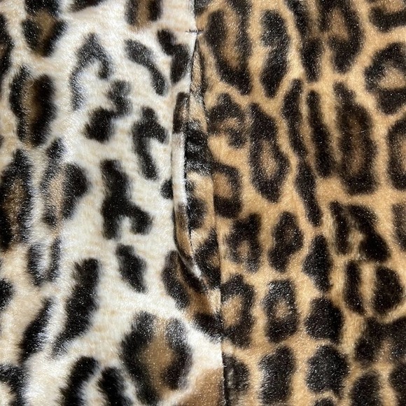 CHICO’S Soft Animal Perla 3/4 Sleeve Jacket Blazer Faux Fur Animal Print NWT - Picture 5 of 7
